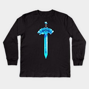 minecraft sword Kids Long Sleeve T-Shirt